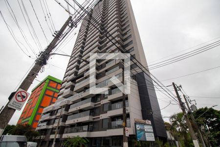 Fachada do Prédio de apartamento para alugar com 1 quarto, 38m² em Brooklin, São Paulo