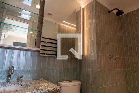 Banheiro da Suíte de apartamento para alugar com 1 quarto, 38m² em Brooklin, São Paulo
