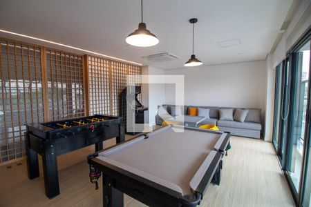 Área comum - Sala de Jogos de apartamento para alugar com 1 quarto, 38m² em Brooklin, São Paulo