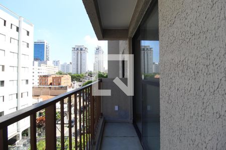 Varanda da Sala/Cozinha de apartamento à venda com 2 quartos, 40m² em Vila Olímpia, São Paulo