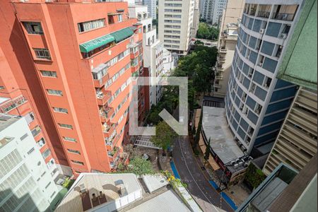 Vista da Sala de apartamento à venda com 1 quarto, 37m² em Consolação, São Paulo