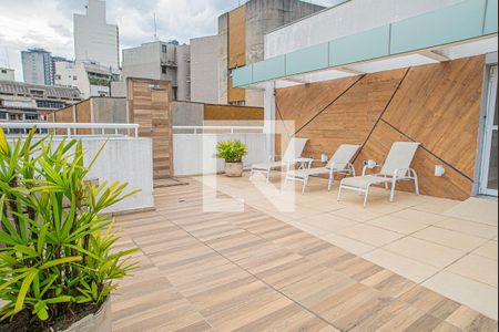 Área comum - Solário de apartamento à venda com 1 quarto, 37m² em Consolação, São Paulo