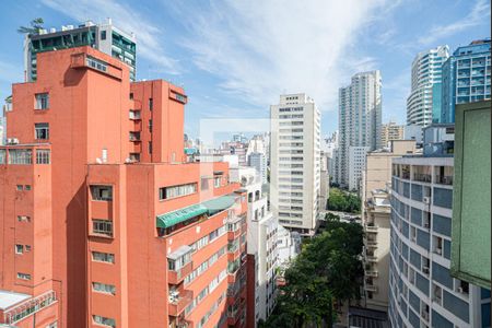 Vista da Sala de apartamento à venda com 1 quarto, 37m² em Consolação, São Paulo