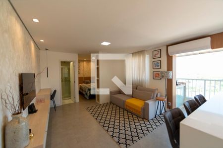 Sala_Cozinha - Conjugada de kitnet/studio para alugar com 1 quarto, 45m² em Bethaville I, Barueri
