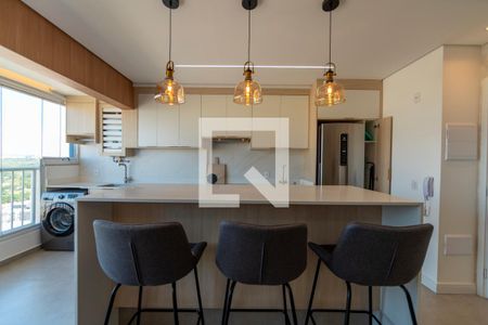 Sala_Cozinha - Conjugada de kitnet/studio para alugar com 1 quarto, 45m² em Bethaville I, Barueri