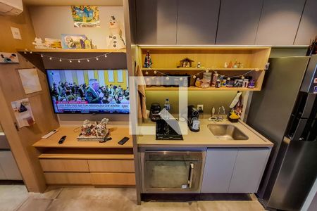 Cozinha de kitnet/studio à venda com 1 quarto, 22m² em Vila Mariana, São Paulo
