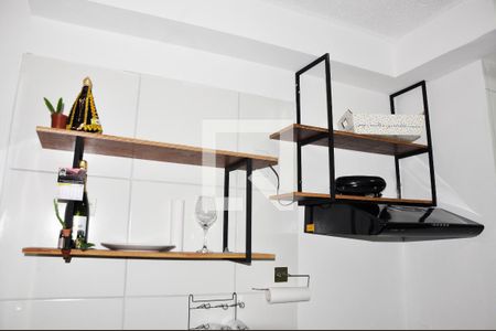 Detalhe - Cozinha Americana e Área de Serviço de apartamento para alugar com 2 quartos, 39m² em Vila Barreto, São Paulo