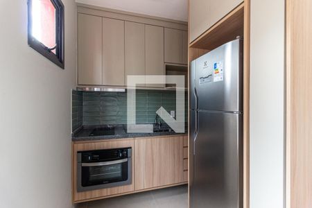 Cozinha de kitnet/studio para alugar com 1 quarto, 27m² em Vila Buarque, São Paulo