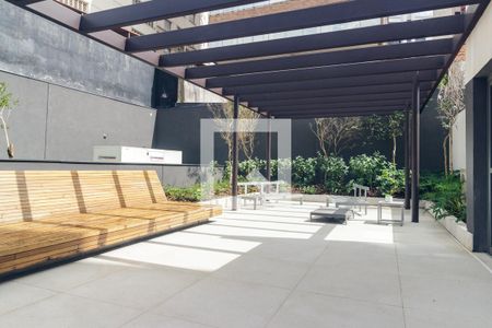 Área comum - Churrasqueira de kitnet/studio para alugar com 1 quarto, 30m² em Consolação, São Paulo