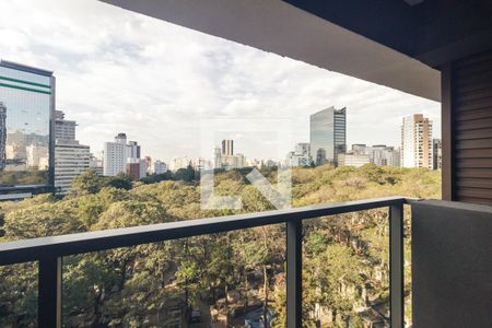 Varanda do Studio de kitnet/studio para alugar com 1 quarto, 30m² em Consolação, São Paulo