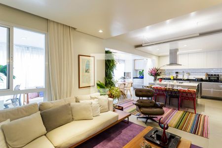 Sala de apartamento à venda com 2 quartos, 134m² em Cidade Monções, São Paulo