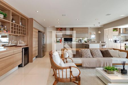 Sala de apartamento à venda com 3 quartos, 138m² em Brooklin, São Paulo