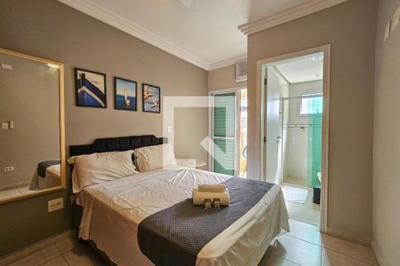 Suíte 1 de apartamento para alugar com 3 quartos, 130m² em Balneario Cidade Atlantica, Guarujá