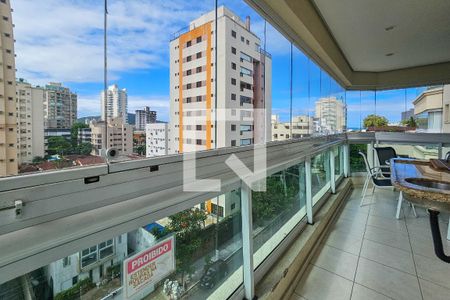 Varanda de apartamento para alugar com 3 quartos, 130m² em Balneario Cidade Atlantica, Guarujá