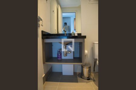 Banheiro de kitnet/studio à venda com 1 quarto, 29m² em Vila Cordeiro, São Paulo