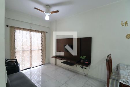 Sala de apartamento para alugar com 1 quarto, 69m² em Balneario Cidade Atlantica, Guarujá