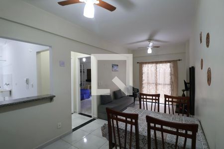 Sala de apartamento para alugar com 1 quarto, 69m² em Balneario Cidade Atlantica, Guarujá