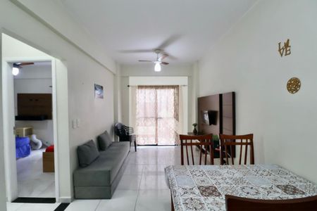 Sala de apartamento para alugar com 1 quarto, 69m² em Balneario Cidade Atlantica, Guarujá