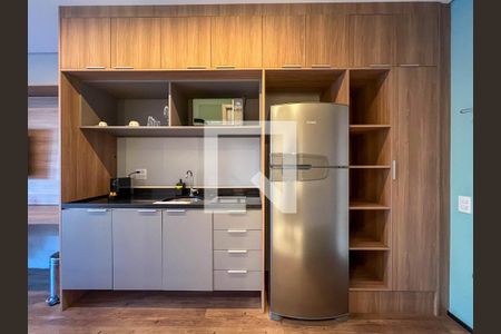 Cozinha de kitnet/studio para alugar com 1 quarto, 23m² em Vila Mariana, São Paulo