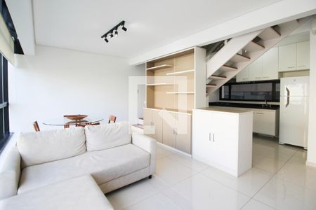 Sala de apartamento para alugar com 1 quarto, 64m² em Vila Olímpia, São Paulo