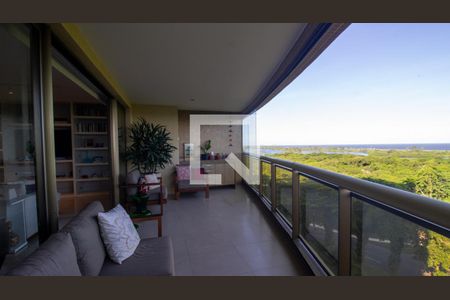Varanda Sala de apartamento à venda com 4 quartos, 262m² em Barra da Tijuca, Rio de Janeiro
