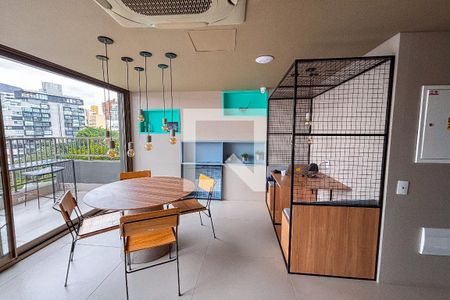 Área comum de kitnet/studio para alugar com 1 quarto, 22m² em Cerqueira César, São Paulo