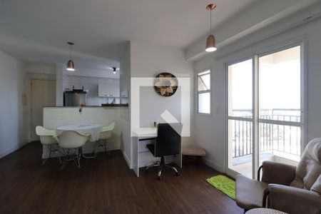Sala de apartamento à venda com 2 quartos, 67m² em Vila Valparaíso, Santo André