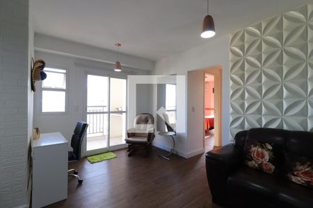 Sala de apartamento à venda com 2 quartos, 67m² em Vila Valparaíso, Santo André