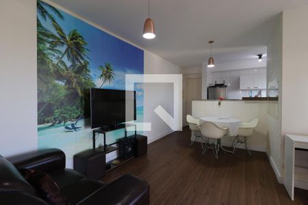 Sala de apartamento à venda com 2 quartos, 67m² em Vila Valparaíso, Santo André