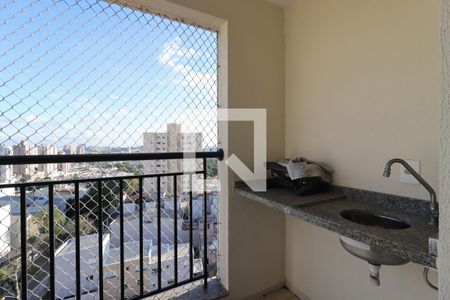 Varanda Gourmet de apartamento à venda com 2 quartos, 67m² em Vila Valparaíso, Santo André