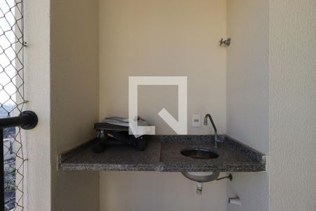 Varanda Gourmet de apartamento à venda com 2 quartos, 67m² em Vila Valparaíso, Santo André