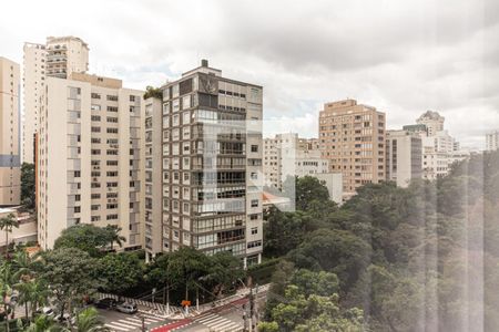 Vista da Sala de apartamento à venda com 2 quartos, 106m² em Higienópolis, São Paulo