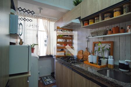 Cozinha de apartamento para alugar com 1 quarto, 40m² em Jardim Dona Leopoldina, Porto Alegre