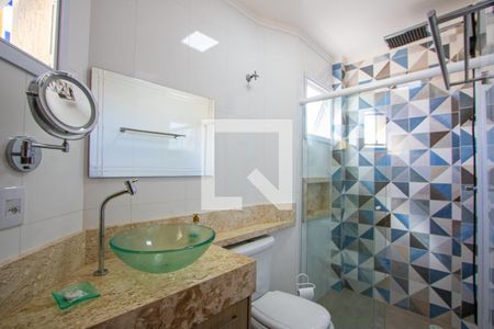 Banheiro do quarto 1 de apartamento à venda com 3 quartos, 194m² em Campestre, Santo André