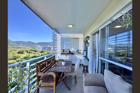 Varanda Sala de apartamento à venda com 3 quartos, 86m² em Recreio dos Bandeirantes, Rio de Janeiro