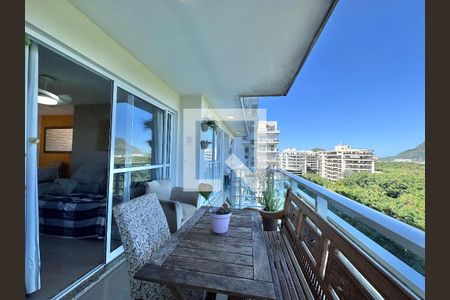 Varanda Sala de apartamento à venda com 3 quartos, 86m² em Recreio dos Bandeirantes, Rio de Janeiro