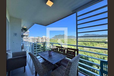 Varanda Sala de apartamento à venda com 3 quartos, 86m² em Recreio dos Bandeirantes, Rio de Janeiro