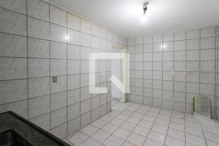 Cozinha de casa para alugar com 1 quarto, 35m² em Jardim Panorama (zona Leste), São Paulo