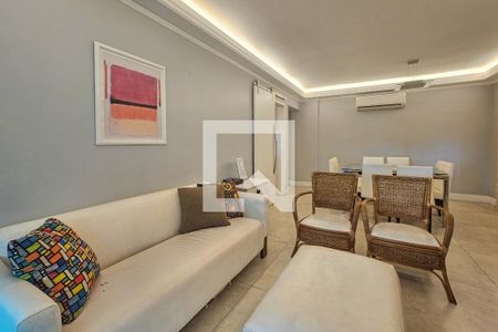 Sala de apartamento para alugar com 3 quartos, 130m² em Balneario Cidade Atlantica, Guarujá