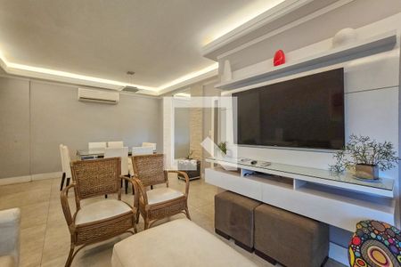 Sala de apartamento para alugar com 3 quartos, 130m² em Balneario Cidade Atlantica, Guarujá
