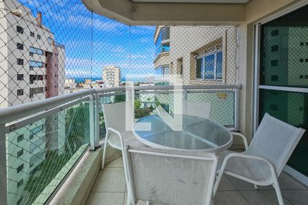 Varanda da Sala de apartamento para alugar com 3 quartos, 130m² em Balneario Cidade Atlantica, Guarujá
