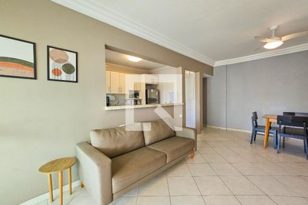 Sala de apartamento para alugar com 3 quartos, 130m² em Balneario Cidade Atlantica, Guarujá