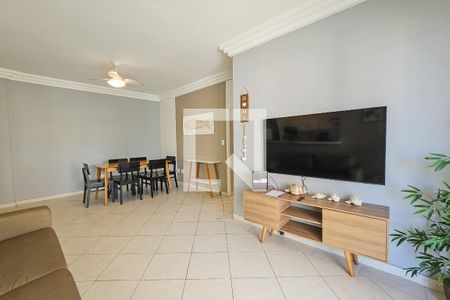 Sala de apartamento para alugar com 3 quartos, 130m² em Balneario Cidade Atlantica, Guarujá