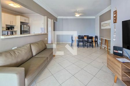 Sala de apartamento para alugar com 3 quartos, 130m² em Balneario Cidade Atlantica, Guarujá