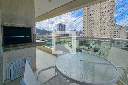 Varanda da Sala de apartamento para alugar com 3 quartos, 130m² em Balneario Cidade Atlantica, Guarujá