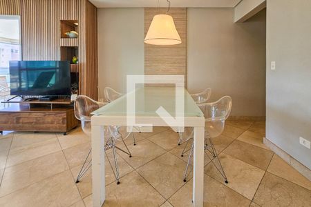 Sala de apartamento para alugar com 3 quartos, 119m² em Balneario Cidade Atlantica, Guarujá