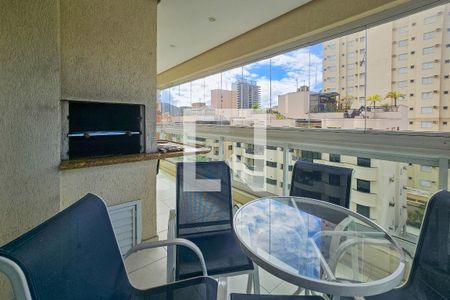 Varanda da Sala de apartamento para alugar com 3 quartos, 130m² em Balneario Cidade Atlantica, Guarujá