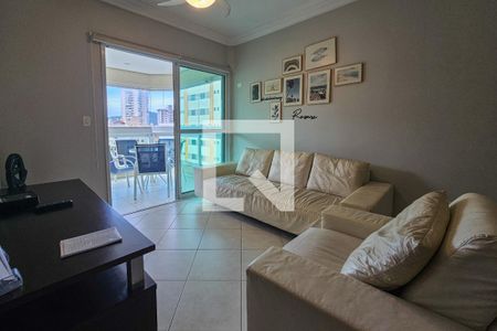 Sala de apartamento para alugar com 3 quartos, 130m² em Balneario Cidade Atlantica, Guarujá