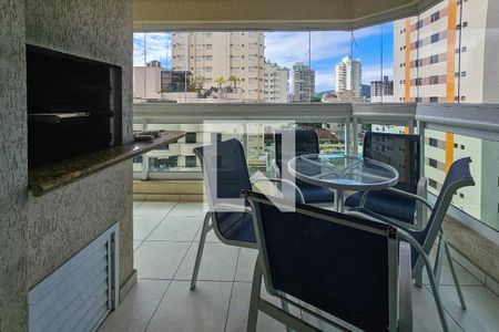 Varanda da Sala de apartamento para alugar com 3 quartos, 130m² em Balneario Cidade Atlantica, Guarujá