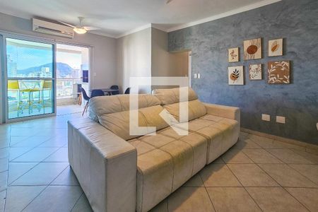 Sala de apartamento para alugar com 3 quartos, 130m² em Balneario Cidade Atlantica, Guarujá